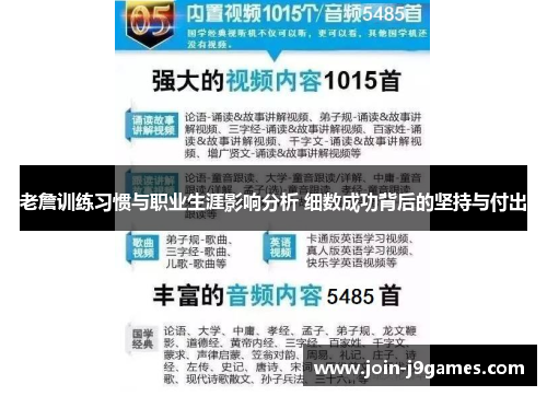 老詹训练习惯与职业生涯影响分析 细数成功背后的坚持与付出